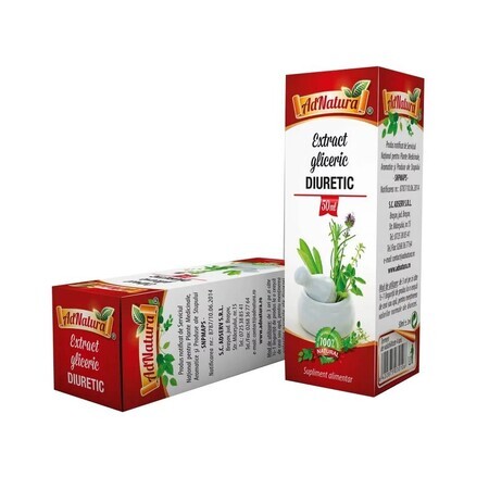 Extracto diurético de glicerina, 50 ml, AdNatura