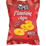 Chips de plátano con chile selvático, 75 g, SaMai