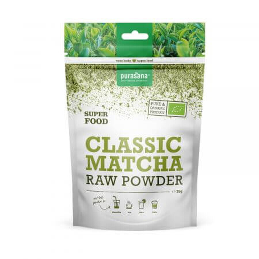 Matcha clásico en polvo, 75 g, Purasana