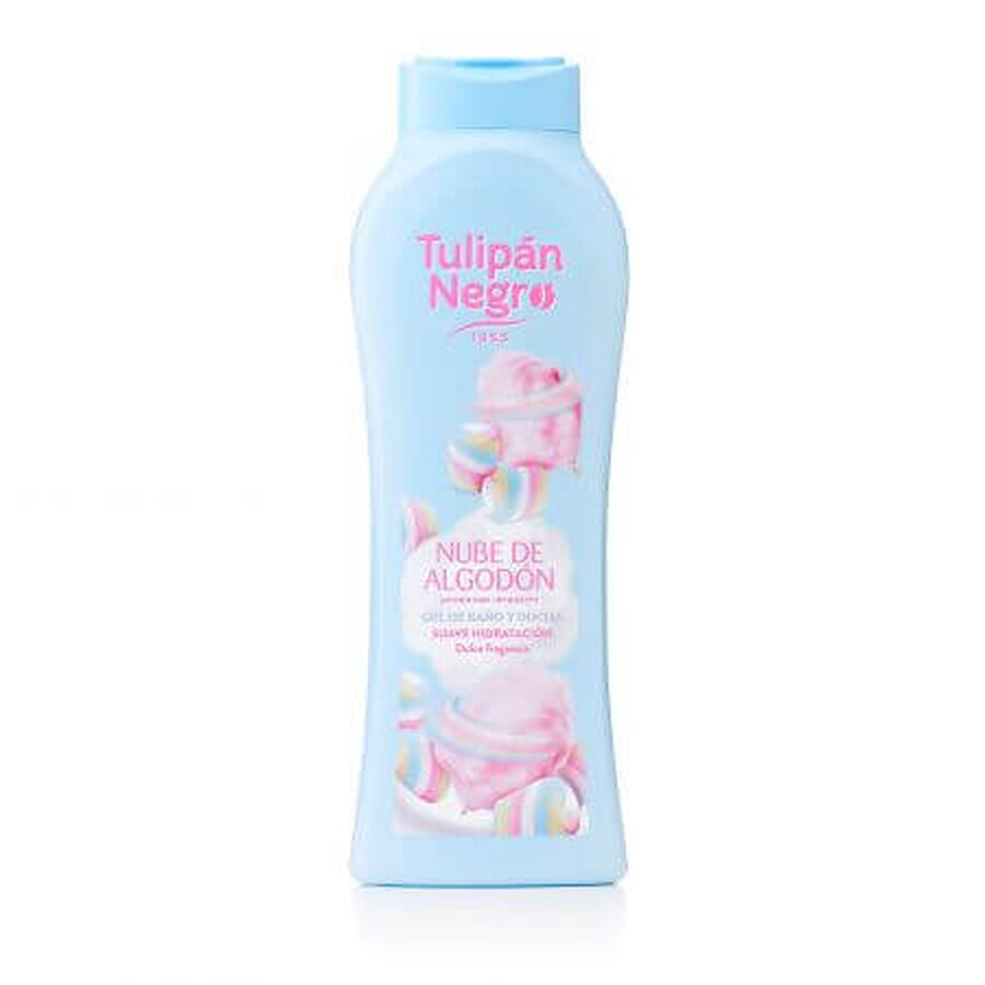 Gel de Ducha Nube de Algodón Negro, 650 ml, Tulipán