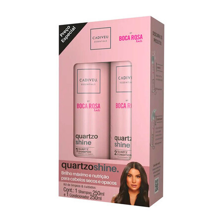 Rosa Mund Shampoo und Spülung Kit, 2 x 250 ml, Cadiveu