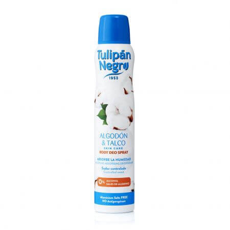 Talco de algodón en spray, 200 ml, Tulipán