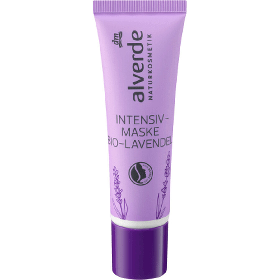 Alverde Naturkosmetik Mascarilla facial intensiva bio con lavanda, 30 ml