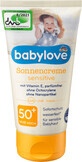 Babylove Crema Solar SPF50 Piel Sensible, 75 ml