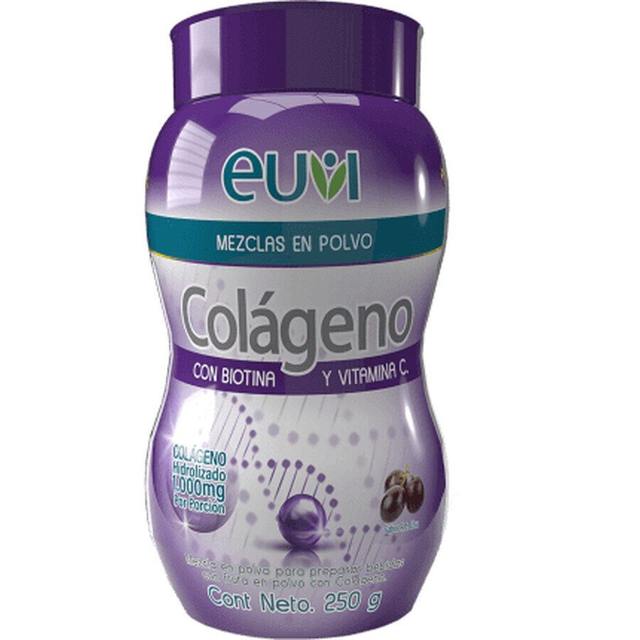 Euvi Colágeno con biotina y vitamina C, 250 g