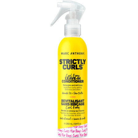 Marc Anthony Strictly Curls Leave-in Conditioner for Detangling and Anti-Frizz, 250ml