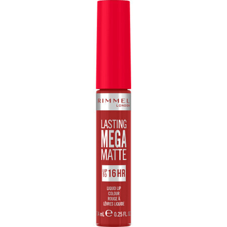 Rimmel London Barra de Labios Líquida Duradera Mega Mate nº 500 FIRE STARTER, 1 ud.