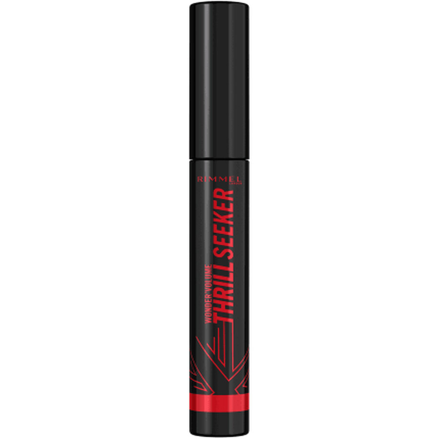 Rimmel London Wonder Volume Thrill Seeker Máscara de pestañas Pitch Black, 1 unidad