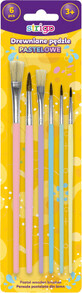 Pinceles pastel Strigo Pas, 6 piezas