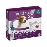 Antiparasitario externo para perros entre 4-10 kg Vectra 3D, 3 pipetas, Ceva Sante