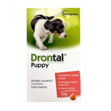 Drontal Puppy Antiparasitario interno para perros, 50 ml, Bayer Vet