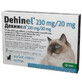 Dehinel antiparasitario interno para gatos, 230 mg/20 mg, 2 comprimidos recubiertos con pel&#237;cula, KRKA