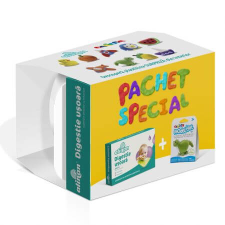 Alinan Digestión Fácil Pack 10 sobres + Plastilina Carioca Modelight, Fiterman