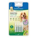 Répulsif antiparasitaire géraniol pipettes répulsives pour chiens de 10-20 kg, 4 X 2 ml, Francodex