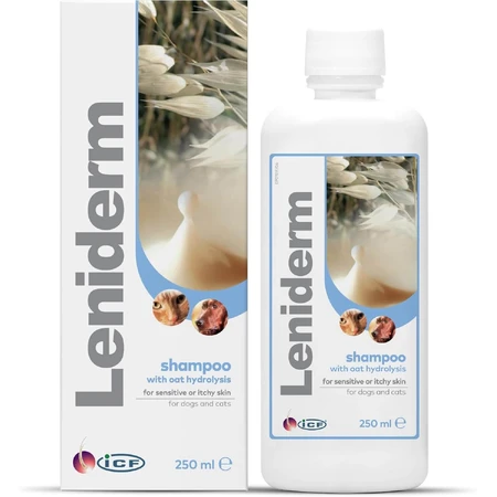 Sampon pentru caini si pisici Leniderm, 250 ml, ICF