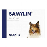 Suplemento nutracéutico para el mantenimiento de la salud hepática en perros medianos de 10 a 30 kg Samylin Medium Breed, 30 comprimidos, VetPlus