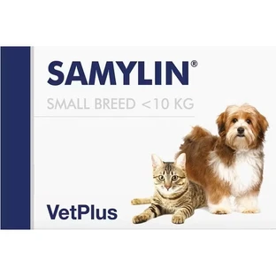 Samylin integratore nutraceutico per cani e gatti di piccola taglia (<10 kg) per il mantenimento della salute epatica, 30 compresse, VetPlus