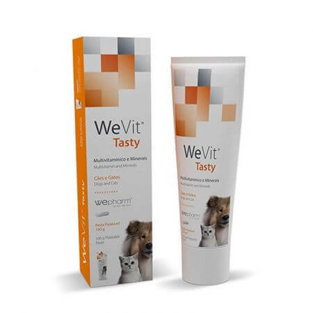 Nutritional supplement in the form of an easily digestible paste for dogs and cats WeVit Tasty, 100 g, WePharm