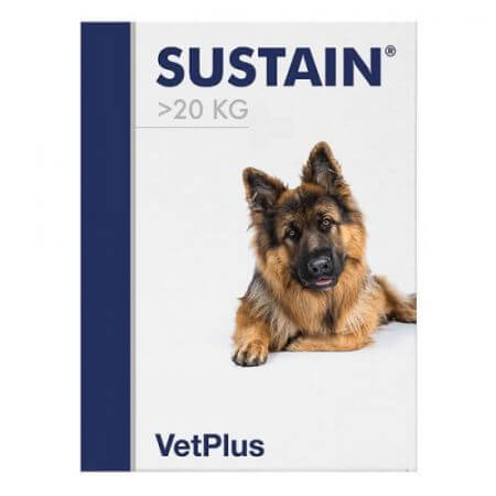 Supplement ter ondersteuning van de spijsvertering bij grote honden &gt;20 kg Sustain Large Breed, 30 sachets, VetPlus