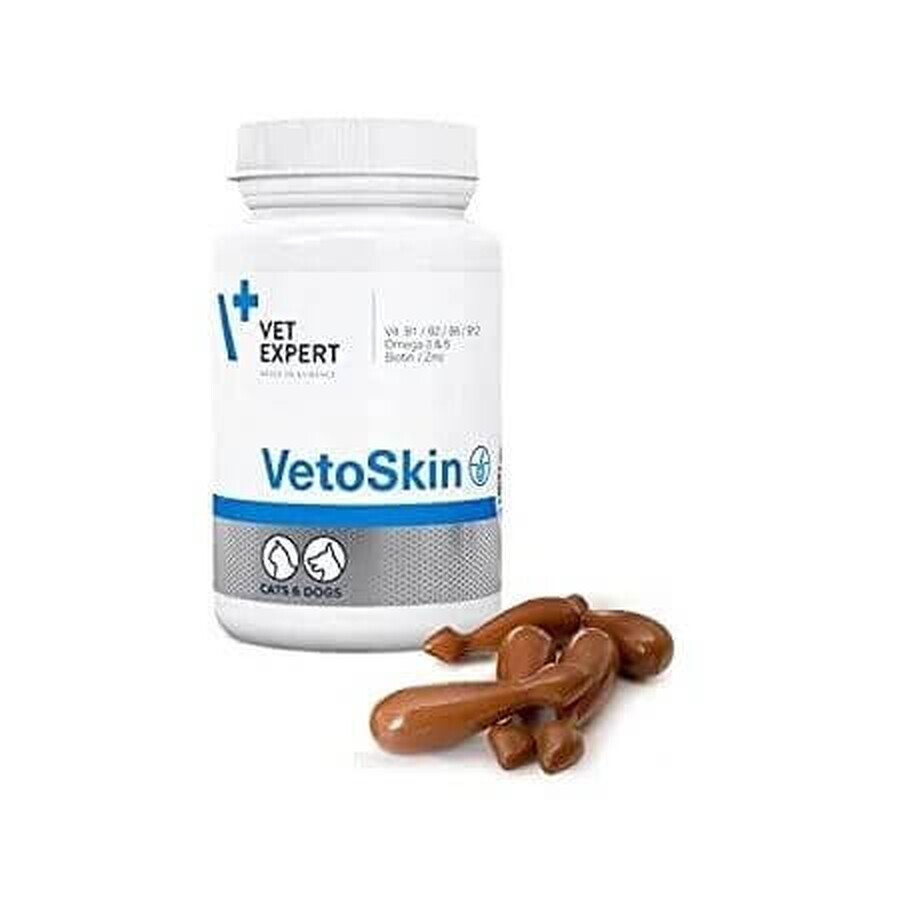 Honden- en kattensupplementen VetoSkin Twist Off, 300 mg, 90 capsules, VetExpert