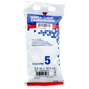 Niebieski żywiczny arkusz unieruchamiający Delta-Elite, 12,5 cm x 3,6 m, BSN Medical