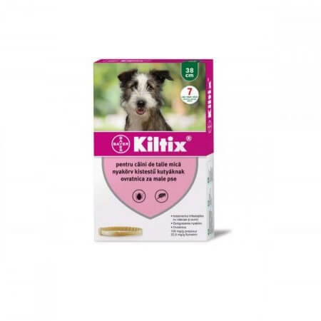 Collar antiparasitario para perros pequeños Kiltix S, 1 pieza, Bayer Vet