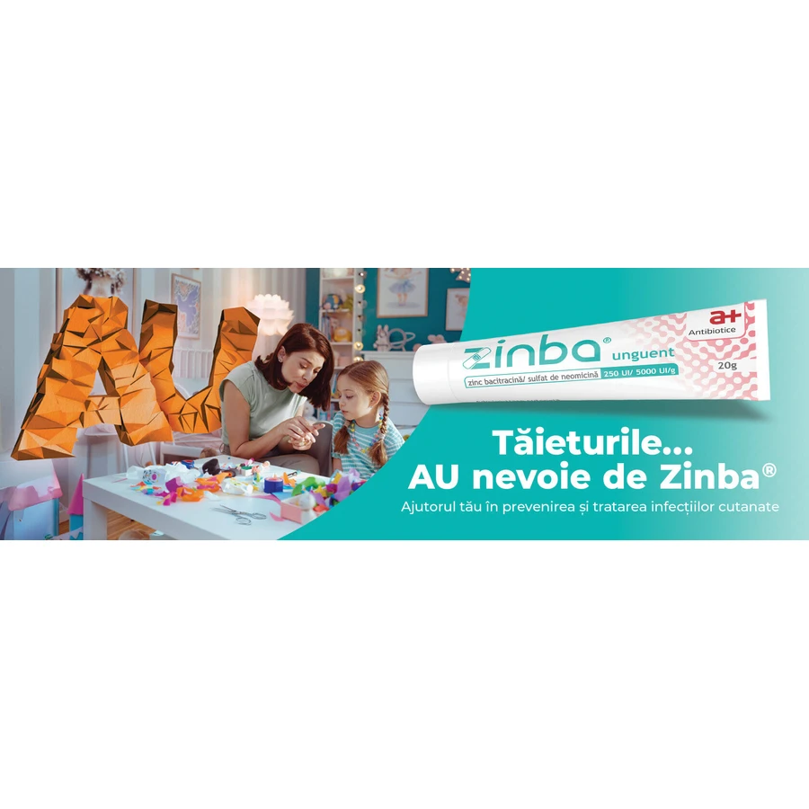 Zinba 250IU/ 5000IU/ g Pommade, 20 Grammes, Antibiotiques