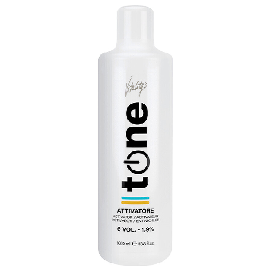 Semipermanente haarverfactivator Vitality's Tone 6 vol 1000ml