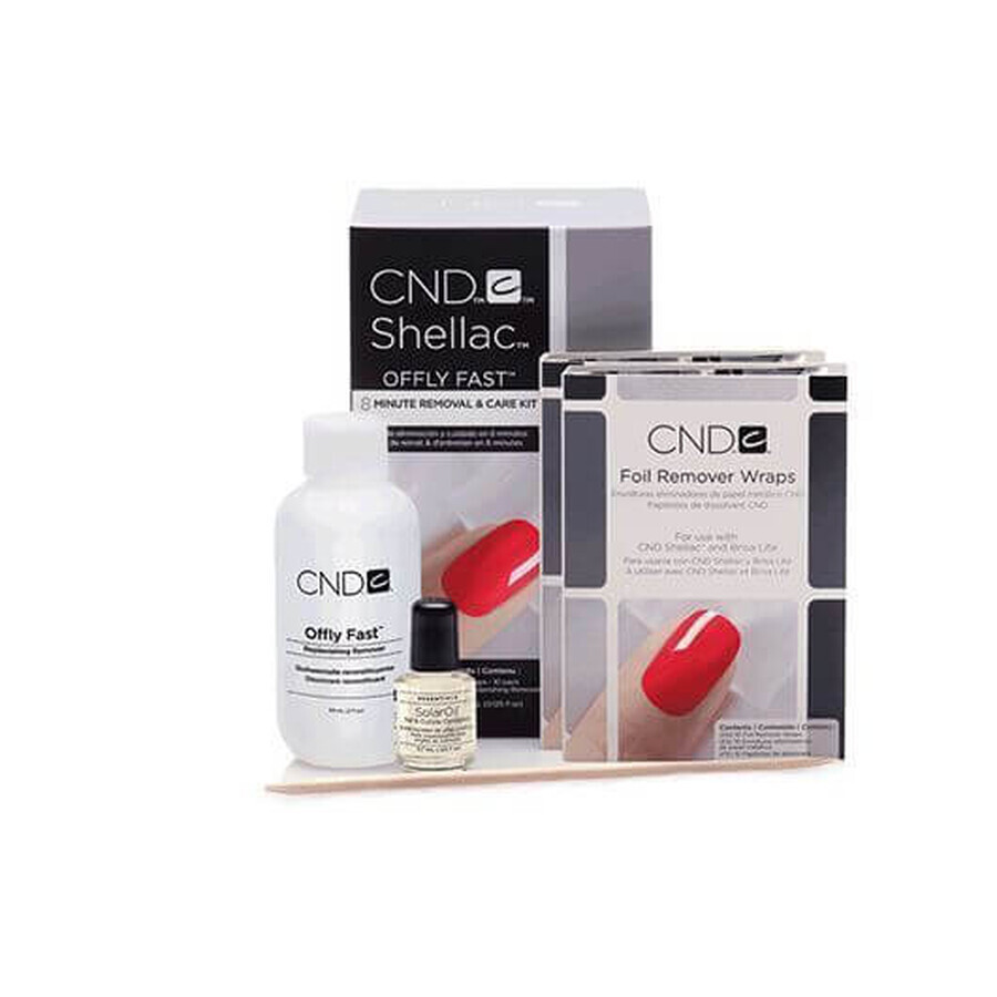 CND Offly Fast professionele nagellakremover voor semi-permanent en wekelijks gebruik 222 ml