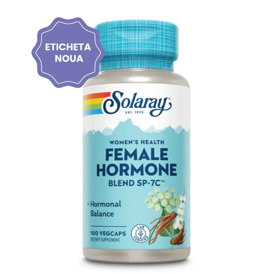 Miscela di ormoni femminili Solaray, 100 capsule, Secom