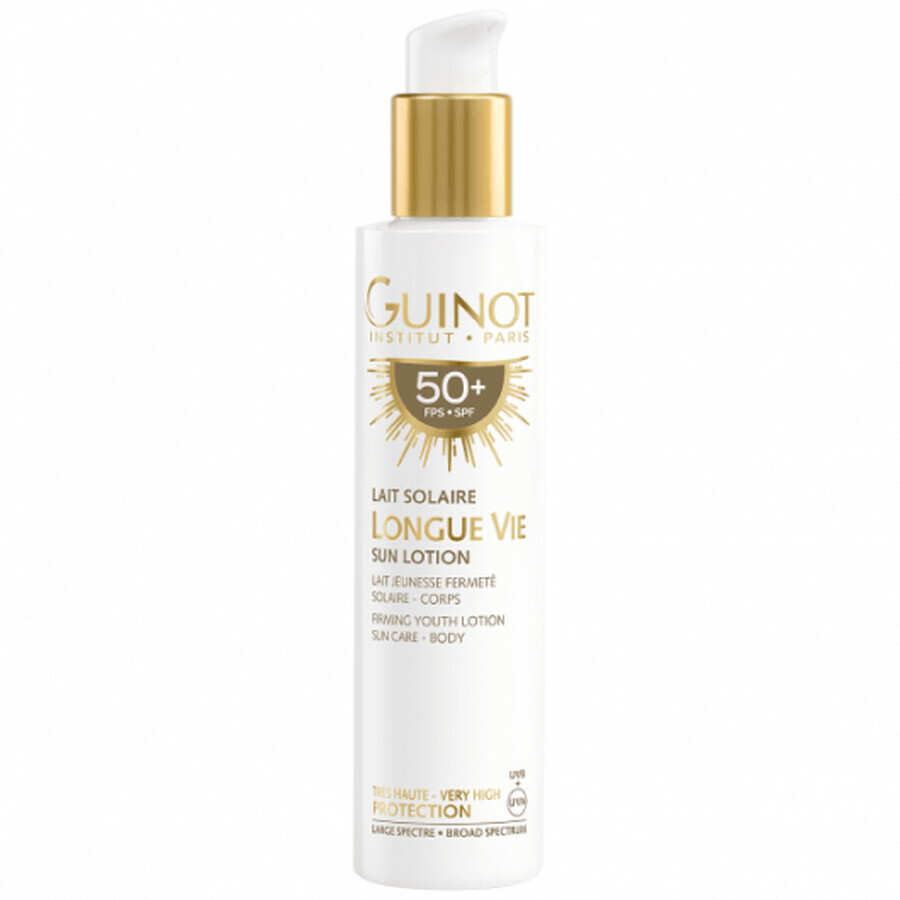 Lozione corpo con protezione solare Guinot Longue Vie Lait Solaire SPF50 150ml