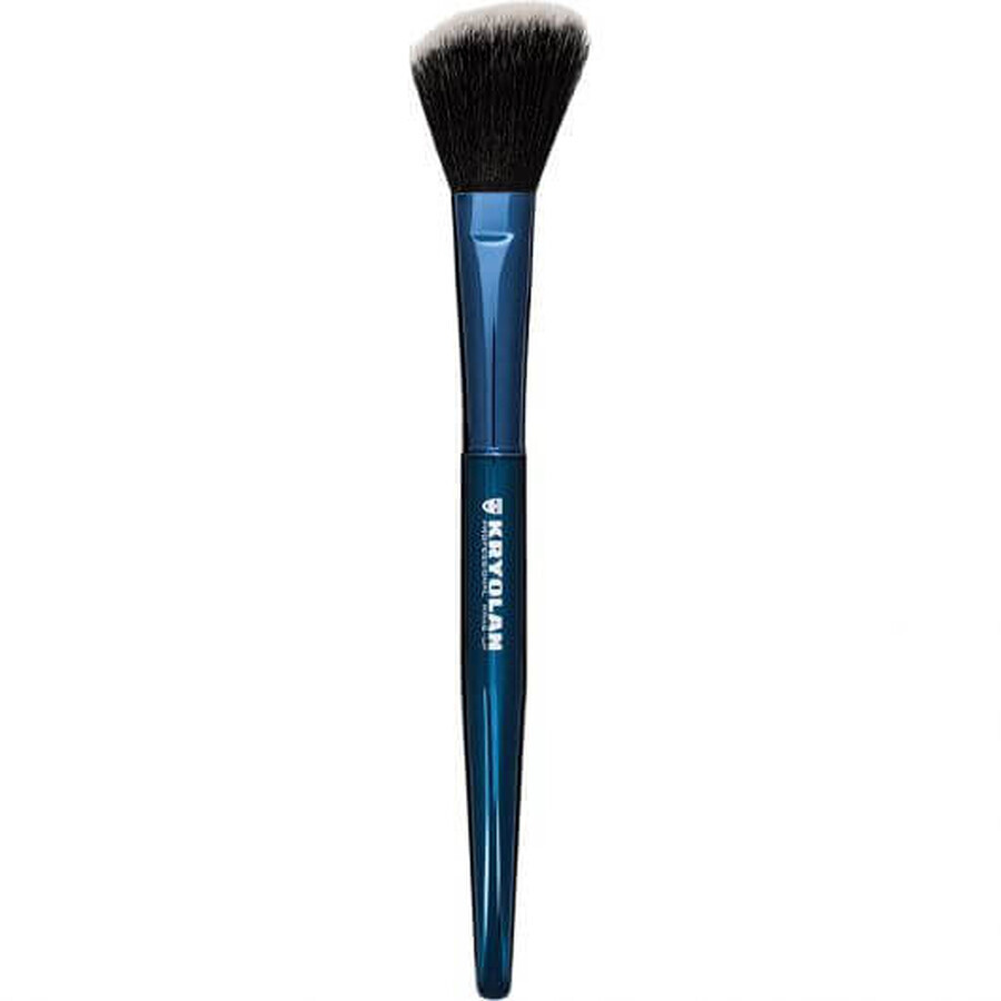 Brocha profesional para polvos Kryolan Blue Master Angled Powder Brush Large 1pc