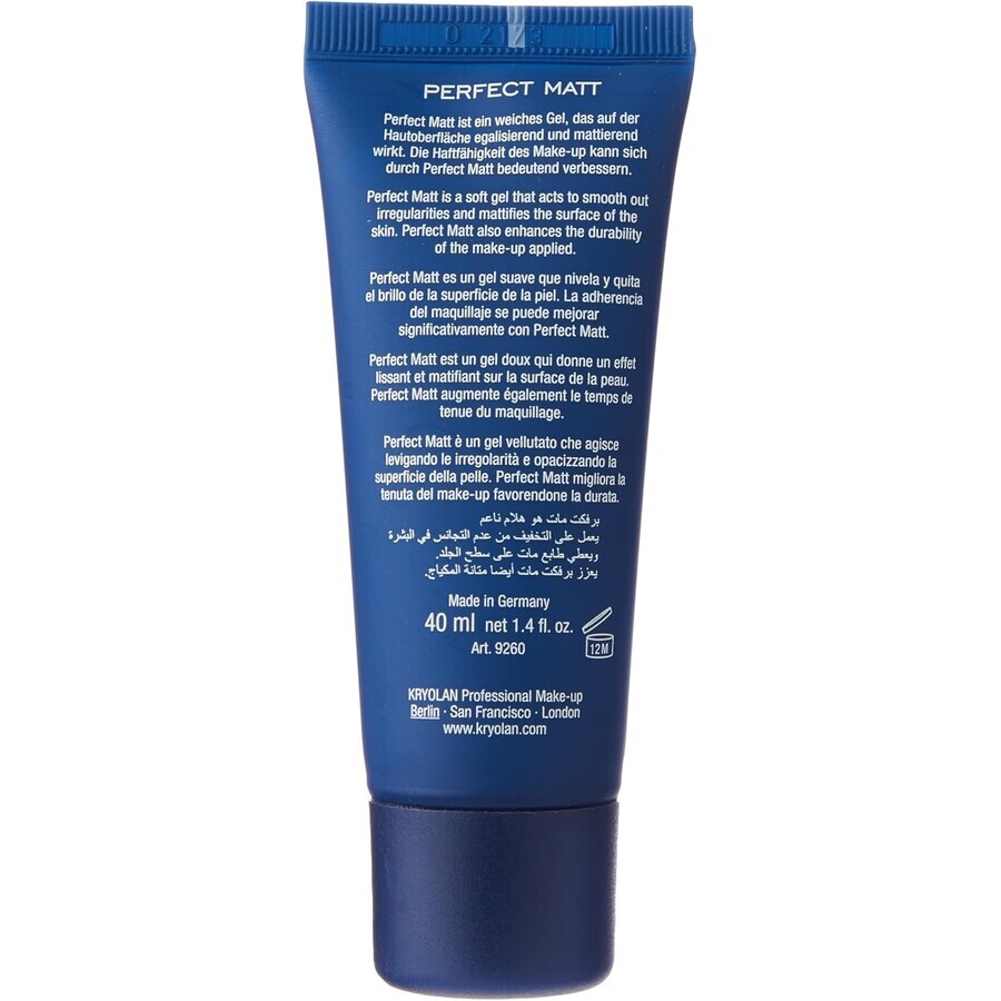 GEL mate perfecto Kryolan 40 ml