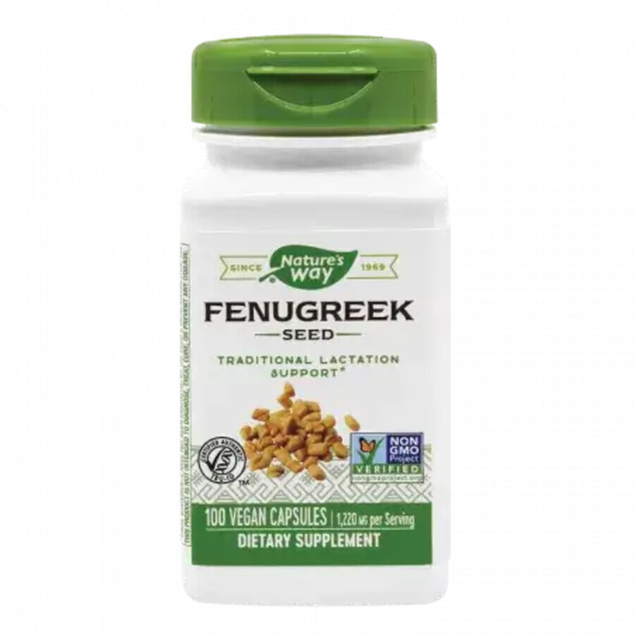 Fenugreek (Schinduf) 610mg Nature's Way, 100 capsule, Secom