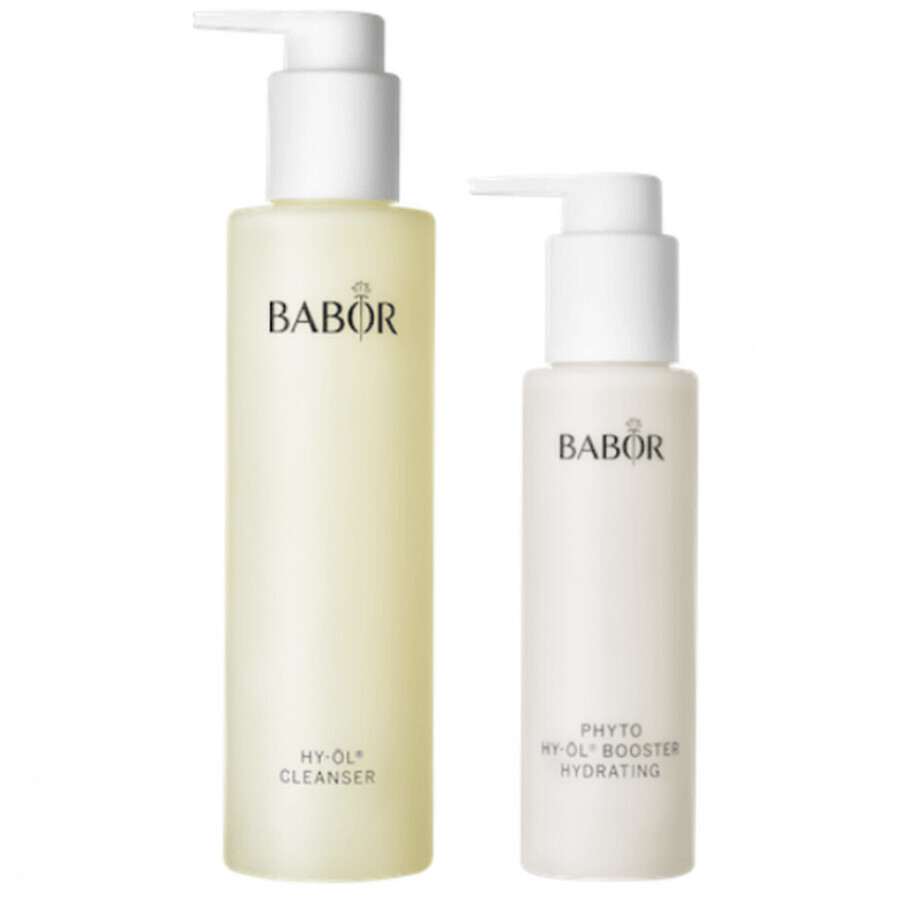 Babor HY-ÖL Cleanser&Phyto HY-ÖL Booster Set idratante per tutti i tipi di pelle 200+100ml