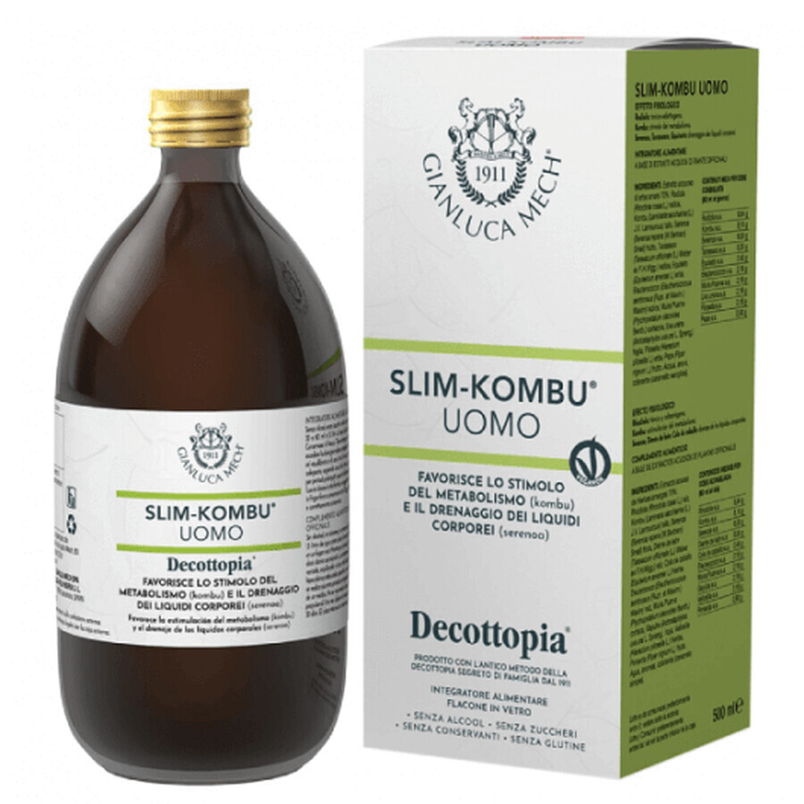 Complément alimentaire liquide Gianluca Mech Decottopia Slim Kombu Man 500ml