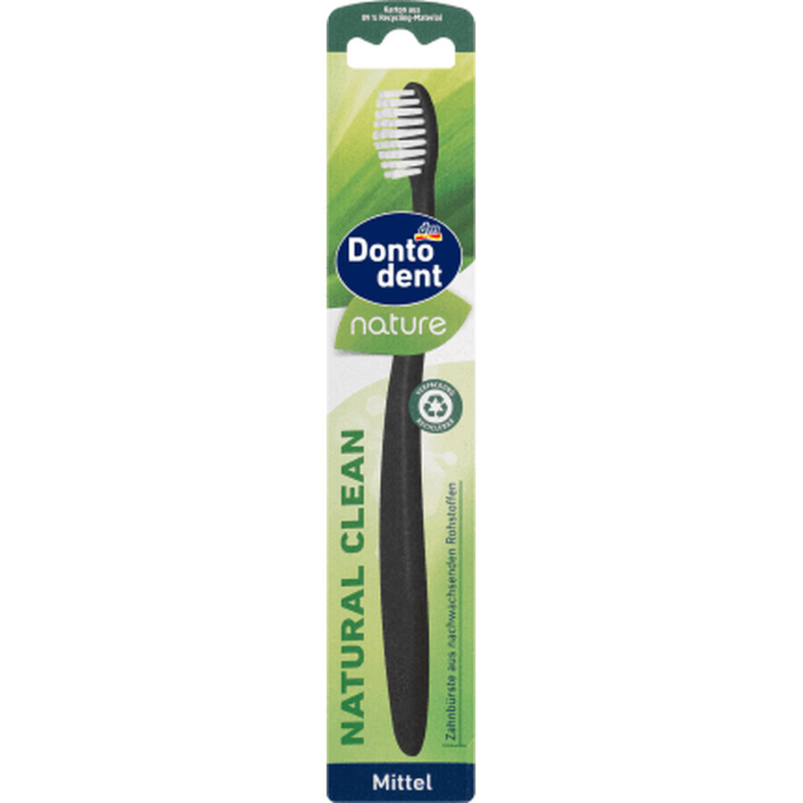 Dontodent Periuță de dinți nature Natural Clean medium, 1 buc