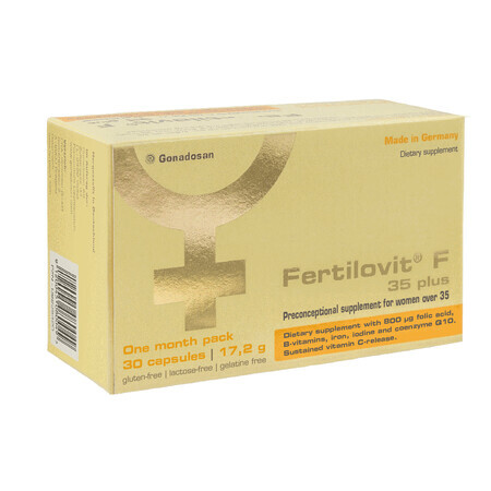 Fertilovit F 35 plus, 30 cápsulas, Gonadosan