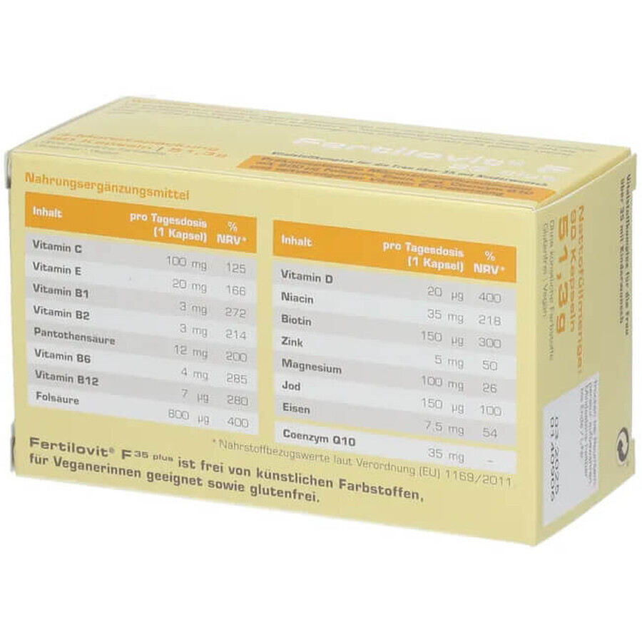 Fertilovit F 35 plus, 90 cápsulas, Gonadosan