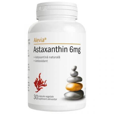 Astaxantina 6 mg, 30 cápsulas, Alevia