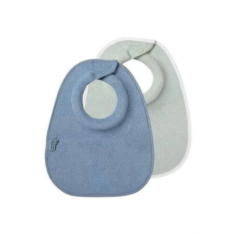 Bavettes d'allaitement, bleu / vert, 2 pièces, Tommee Tippee