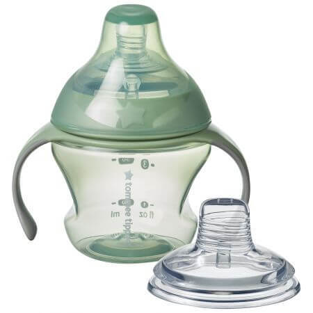 Tasse de transition avec poignées amovibles, 4 - 7 mois, verte, 150 ml, Tommee Tippee