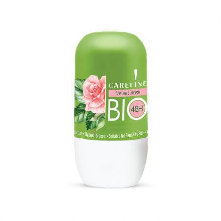 Velvet Rose roll on deodorant, 75ml, Careline