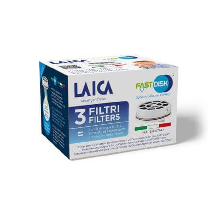 Filtros de disco rápidos myLaica, 3 piezas, Laica