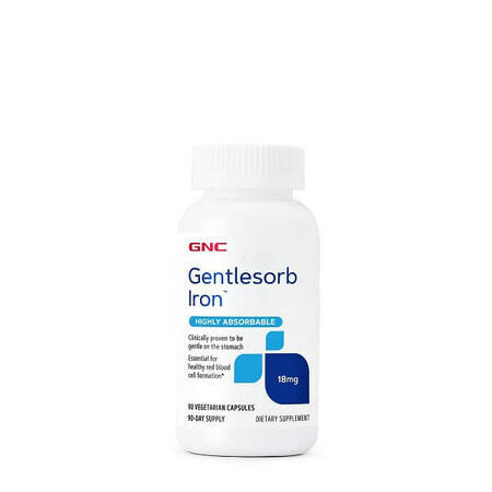 Eisen mit milder Absorption 18 mg (038312), 90 Kapseln, GNC