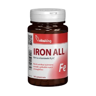 Ferro con vitamine B e C, 100 compresse, Vitaking