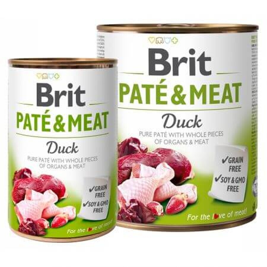 Alimento de pato para perros Pate &amp; Carne, 800 g, Brit