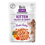 Comida húmeda para gatos con carne de pavo Brit Care Cat Pouch Kitten, 85 g, Brit