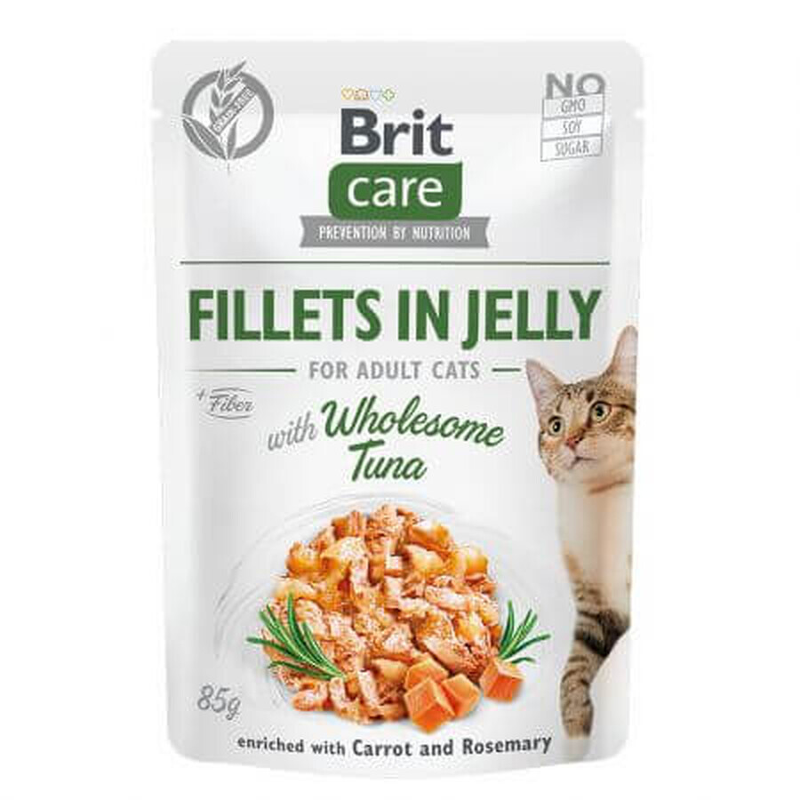 Brit Care Filets in Gelei Volwaardige Tonijn, 85 g, Brit