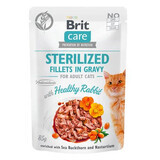 Comida húmeda para gatos esterilizados Brit Care Cat Pouch Sterilized, 85 g, Brit